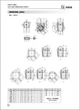 SKM HELICAL-HYPOID GEAR UNITS WITH INPUT SQUARE FLANGE