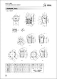 SKM HELICAL-HYPOID GEAR UNITS WITH INPUT SQUARE FLANGE